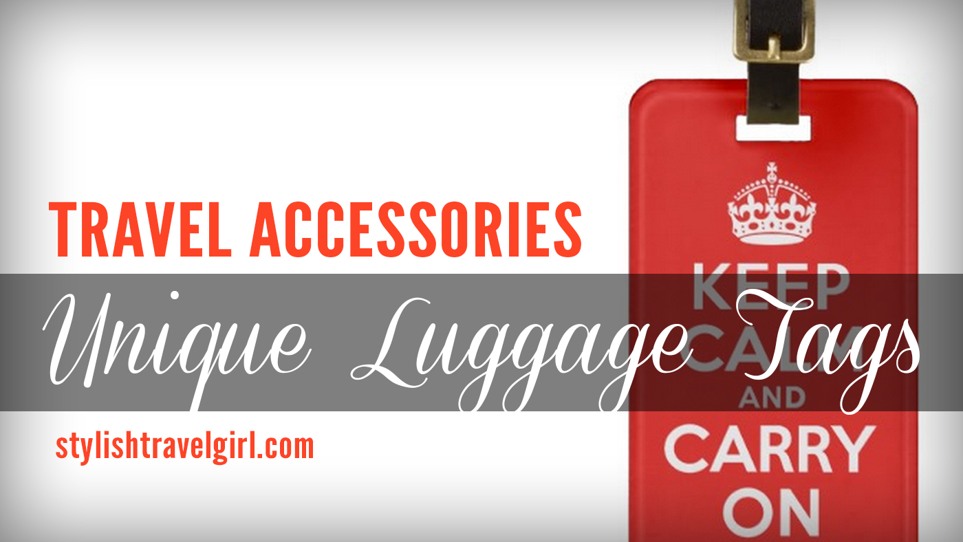 Dress Up Your Luggage: Unique luggage tags on stylishtravelgirl.com