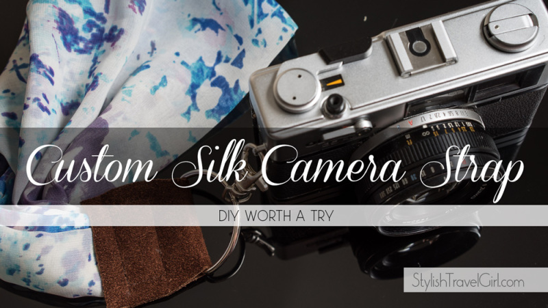 DIY Worth a Try: Custom Silk Scarf Camera Strap