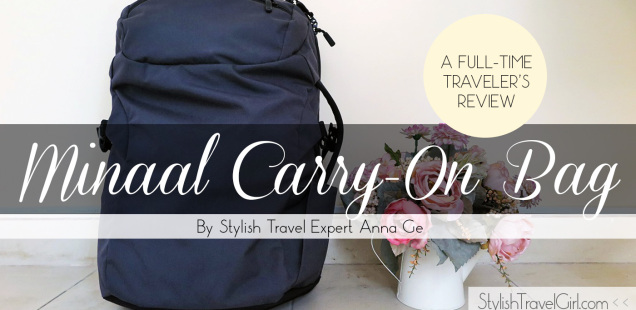 Minaal Carry-on Bag Review: a stylish solution for ugly backpack syndrome by Anna Ge of Slightly Astray
