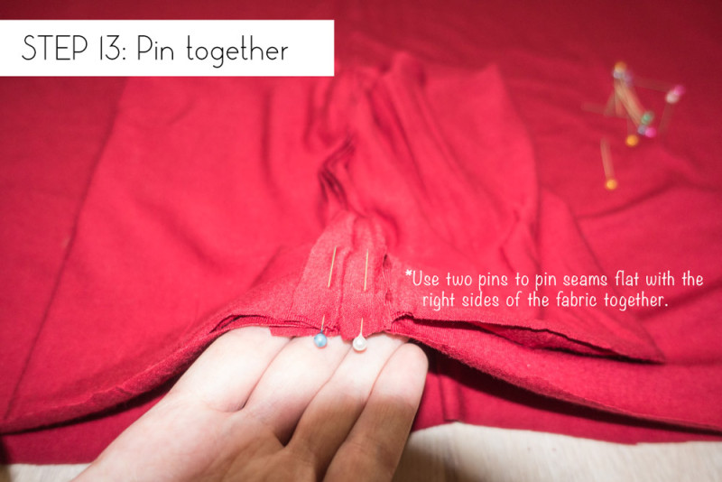 Step 13: Pin together