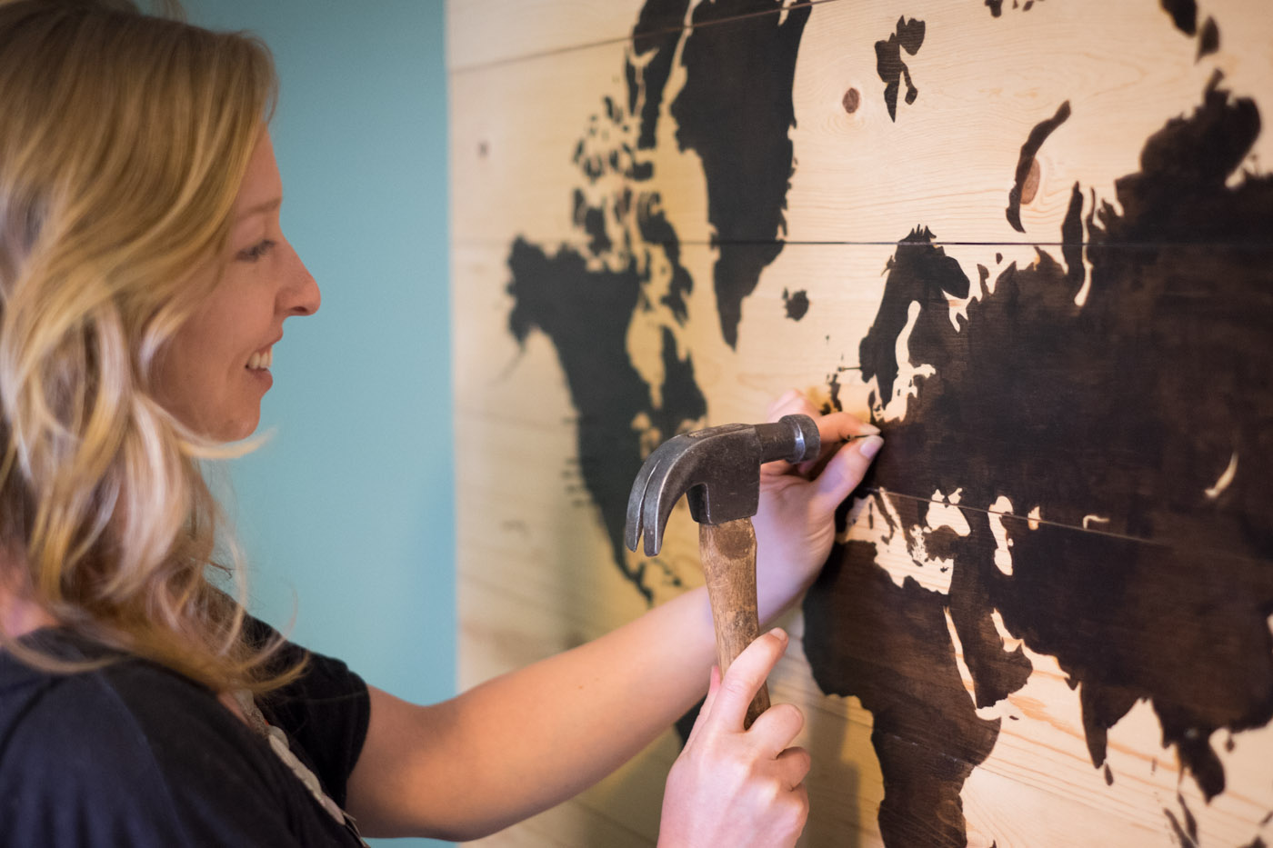 DIY Worth a Try: Wooden World Travel Map
