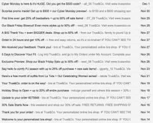 True&Co emails