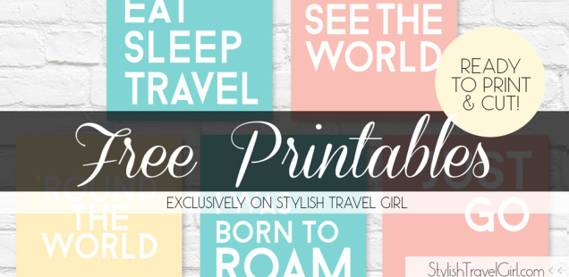 free travel quote printables by Stylish Travel Girl (Wanderlust Edition)