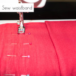 Step 7: Sew waistband