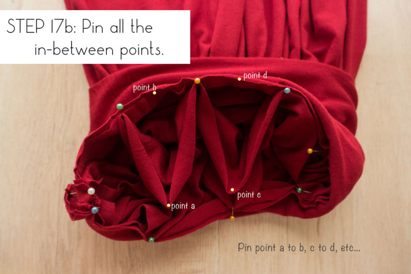 Step 17b: Pin all the in-between points