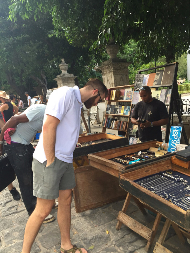 shopping for vintage watches in Havana, Cuba