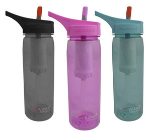 Stylish Travel Girl's Holiday Gift List: Eco Vessel Filtration Water Bottle || http:// bit.ly/1Mhasej