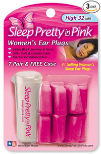 She'll "sleep pretty in pink" with these hot pink women's foam ear plugs - amzn.to/1MLuzmn