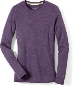 For an extra non-bulky layer of warmth on top: SmartWool Merino Wool Top (comes in black or purple) - bit.ly/1HC7w7W