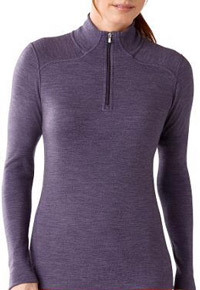 Stylish Travel Girl's Holiday Gift List: SmartWool Midweight Long Sleeve Merino Wool Zip-T Top || http://bit.ly/1MuhUnM