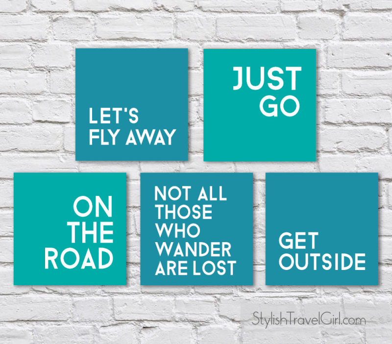 free travel quote printables by Stylish Travel Girl
