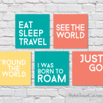 free travel quote DIY printables (wanderlust edition) by Stylish Travel Girl